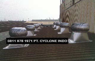 Pemasangan Turboair Turbine Ventilator proyek 8
